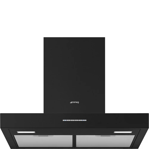 SMEG UNIVERSALE design T-shape fali páraelszívó, 60 cm, matt fekete, 24 órás légszűrés