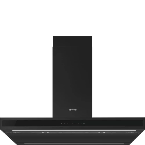 SMEG UNIVERSALE design T-shape sziget páraelszívó, 90 cm, matt fekete