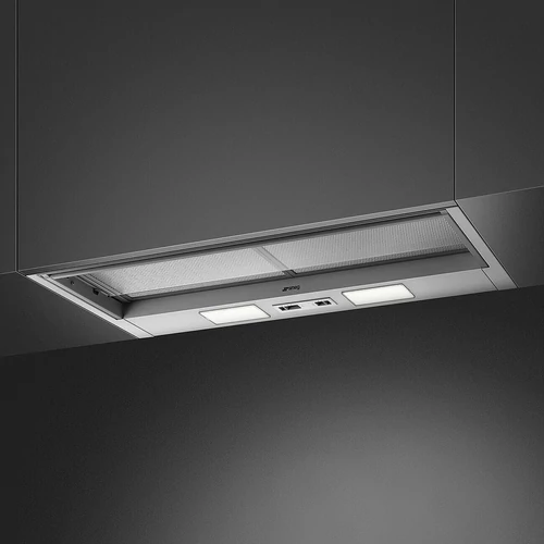 SMEG UNIVERSALE design beépíthető páraelszívó, 86 cm, inox, 3 sebesség