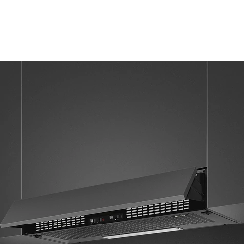 SMEG UNIVERSALE design beépíthető páraelszívó, 90 cm, fekete