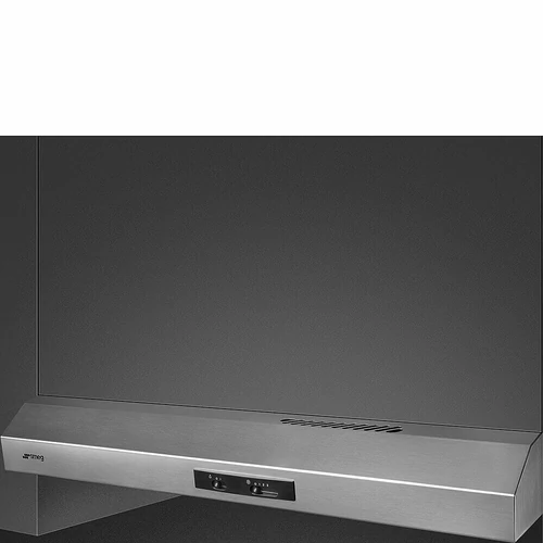 SMEG UNIVERSALE design hagyományos páraelszívó, 90 cm, inox, látható előlap
