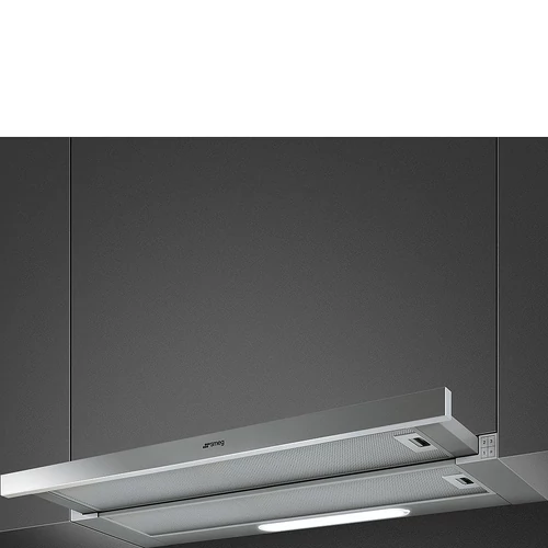 SMEG UNIVERSALE design teleszkópos páraelszívó, 90 cm, inox, nyomógombos vezérlés