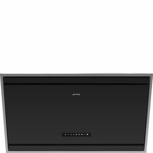 SMEG UNIVERSALE design vertikális fali páraelszívó, 90 cm, matt fekete