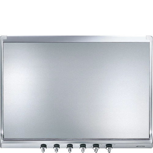 SMEG ÜVEG FEDLAP, rozsdamentes acél keret, 70 cm széles főzőlaphoz
