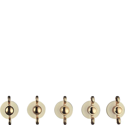 SMEG VEZÉRLŐGOMB KÉSZLET, Colonial design, 5 db, üveges gáz főzőlaphoz, bézs/arany