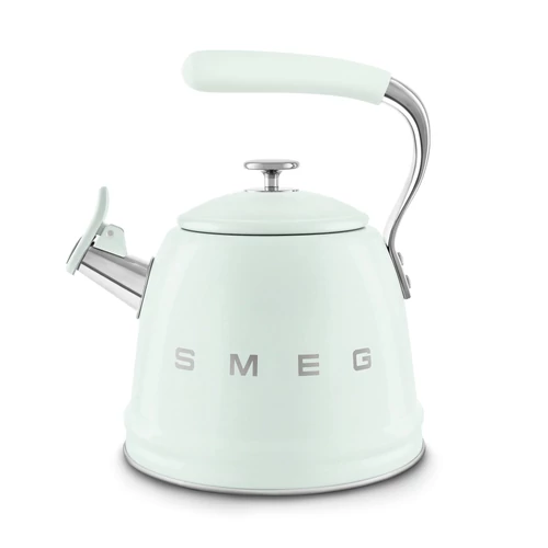 SMEG VÍZFORRALÓ TEÁSKANNA, retro, síppal, világoszöld