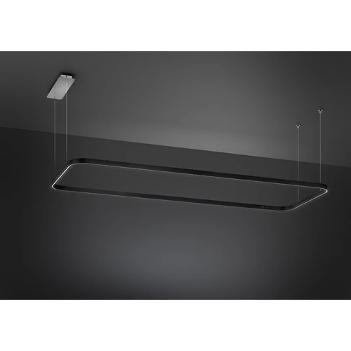 SMEG függesztett LED világító keret mozgásvezérléssel, 180x67 cm, matt fekete