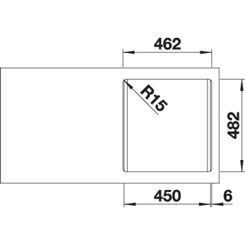 BLANCO DANA 45 natúr exc.nélkül (237686mos + 236268 lef)