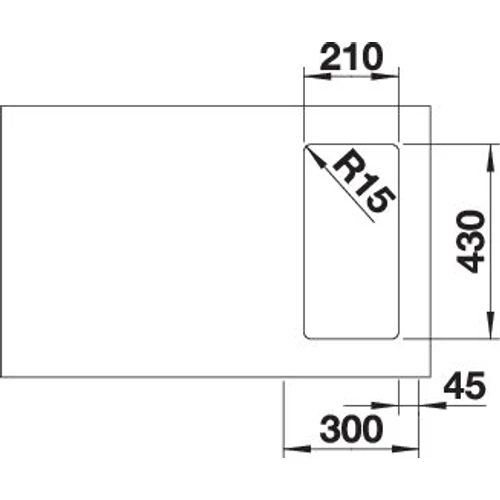 BLANCO ANDANO 180-IF tart.nélkül InFin
