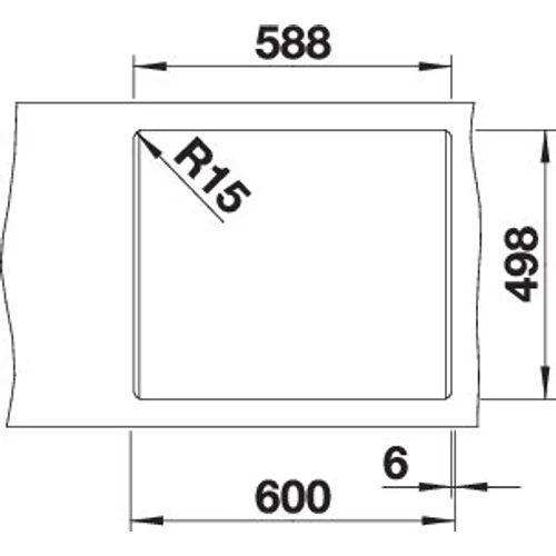 BLANCO ETAGON 6 palaszürke tart., exc.