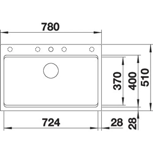 BLANCO ETAGON 8 fekete exc.