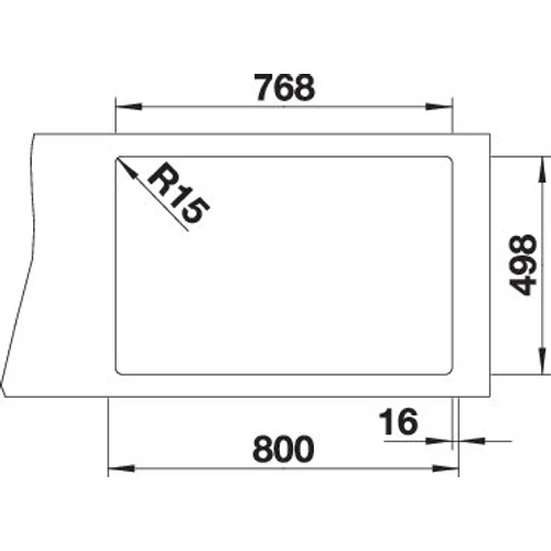 BLANCO ETAGON 8 fekete exc.nélk.