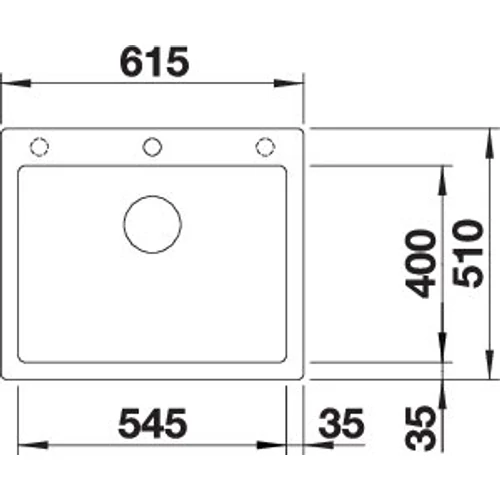 BLANCO PLEON 6 fekete tart.nélkül