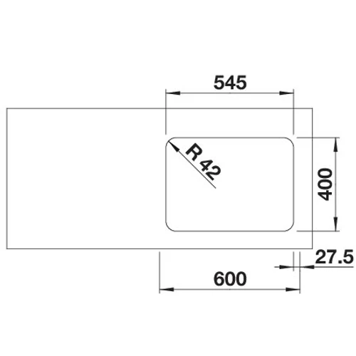 BLANCO SOLIS 340/180-U j. exc.n. InFino