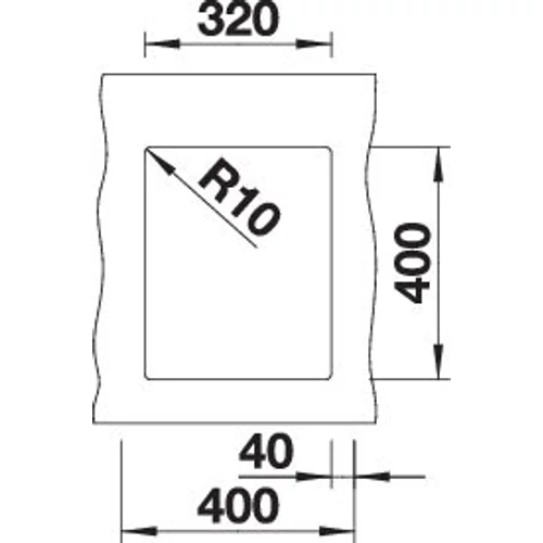 BLANCO SUBLINE 320-U antracit exc.n.