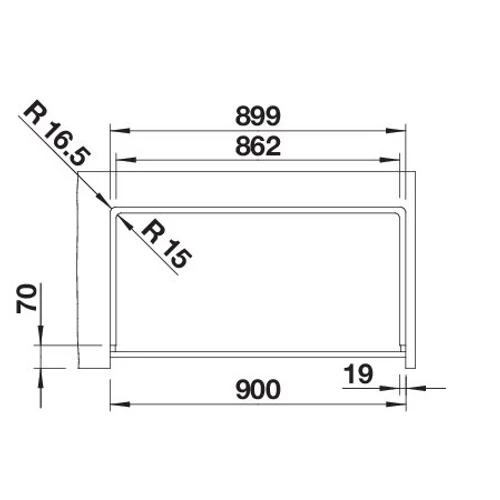 BLANCO VINTERA XL 9-UF fekete