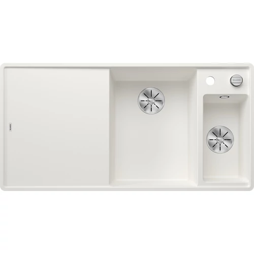 BLANCO AXIA III 6S-F jobb fehér üveg t, SZINTBE ÉPÍTÉS
