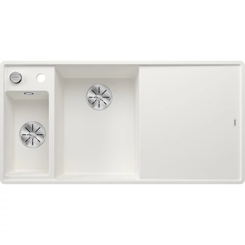 BLANCO AXIA III 6S-F bal fehér üveg t., SZINTBE ÉPÍTÉS