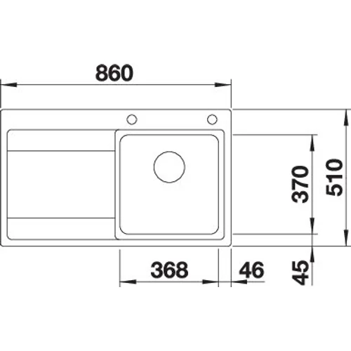 BLANCO DIVON II 45S-IF balos InFino