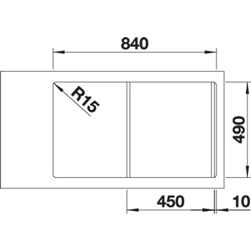 BLANCO DIVON II 45S-IF jobbos InFino