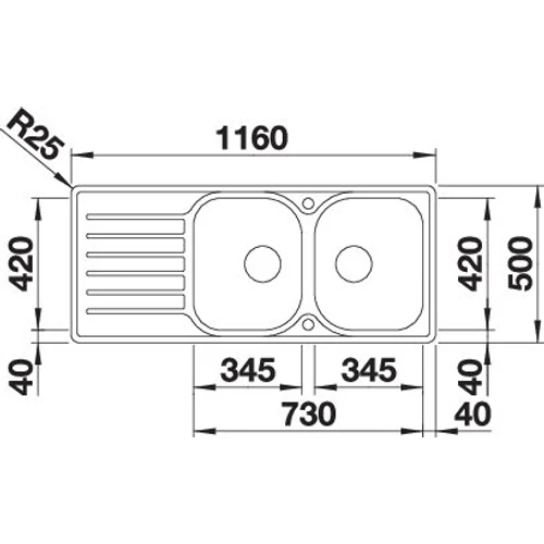 BLANCO LANTOS 8S-IF Compact exc.