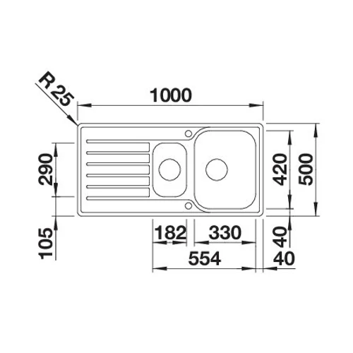 BLANCO LANTOS II 6S-IF rm.mos.exc.tart.(526628 mos+217492 lef)