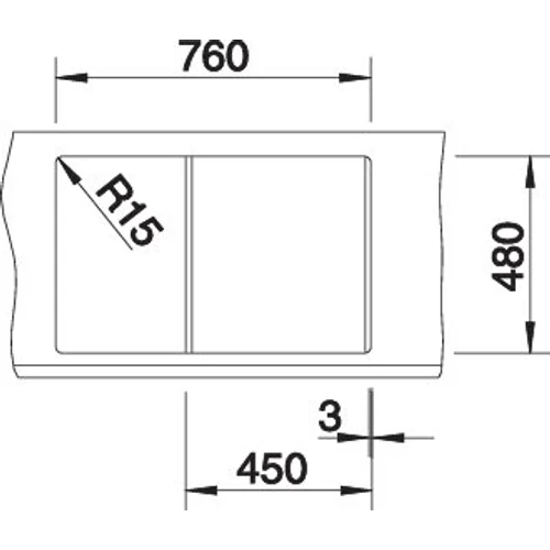 BLANCO METRA 45 S kávé exc.