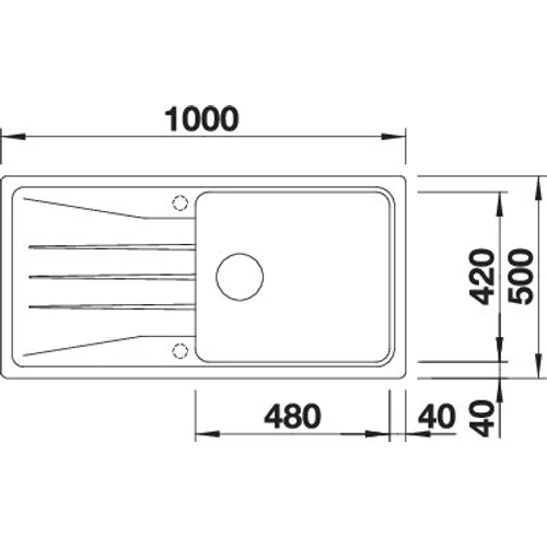 BLANCO SONA XL 6 S antracit exc.n.