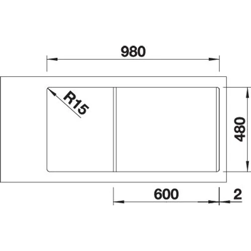 BLANCO SONA XL 6 S fehér exc.n.