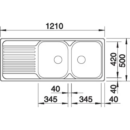 BLANCO TIPO 8S 18/10 mos. natúr tart.nélk.