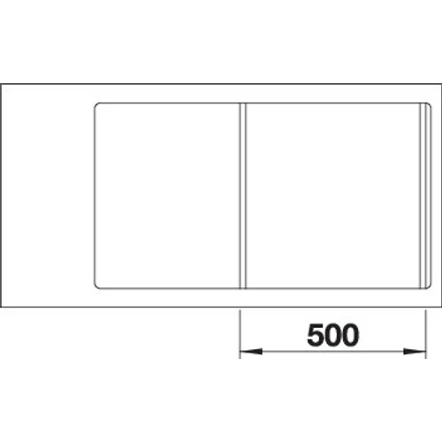BLANCO ZENAR 5S-F fekete jobb tart.n.