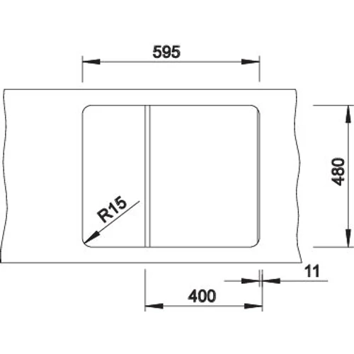 BLANCO ZIA 40 S antracit exc.nélk.