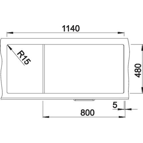 BLANCO ZIA 8 S antracit exc. nélkül