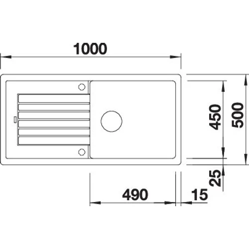 BLANCO ZIA XL 6 S antracit exc.nélkül